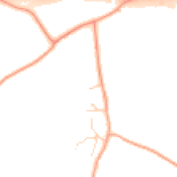 Daytime road noise heatmap for GU10 5SA