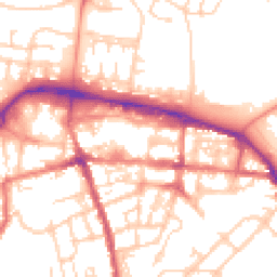 Daytime road noise heatmap for GU11 1DZ