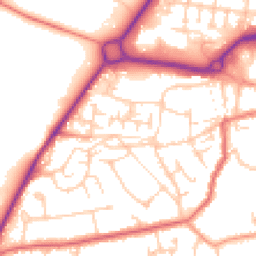 Daytime road noise heatmap for GU11 1YF