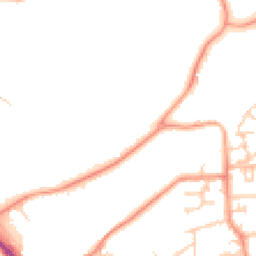 Daytime road noise heatmap for GU11 2QJ