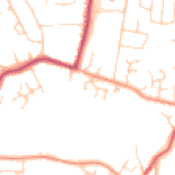 Daytime road noise heatmap for GU11 3FL