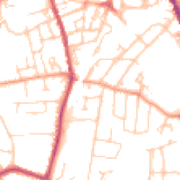 Daytime road noise heatmap for GU11 3FS