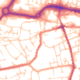 Daytime road noise heatmap for GU11 3JG