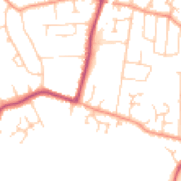 Daytime road noise heatmap for GU11 3QS
