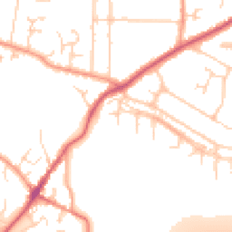Daytime road noise heatmap for GU11 3RJ