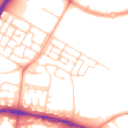 Daytime road noise heatmap for GU11 4AU