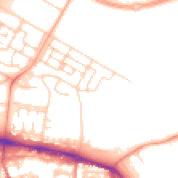 Daytime road noise heatmap for GU11 4AW