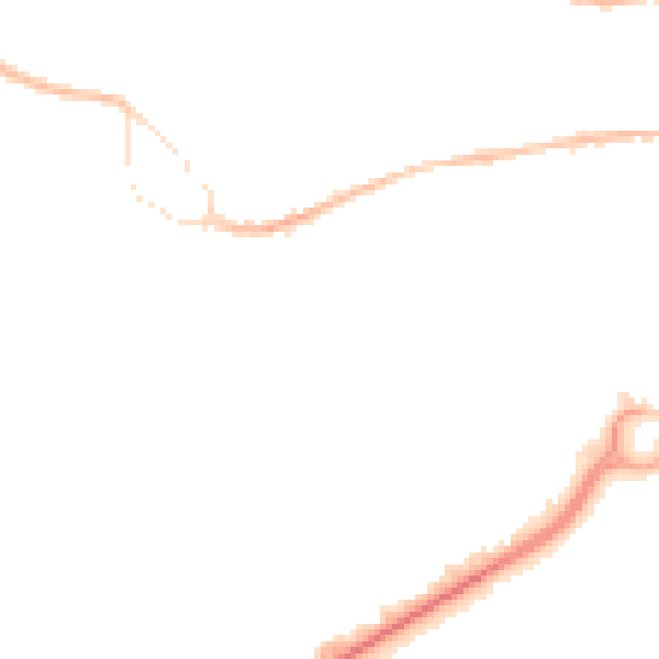 Night-time road noise heatmap for GU14 0AJ