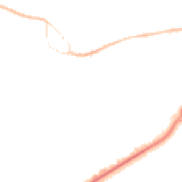 Night-time road noise heatmap for GU14 0AL