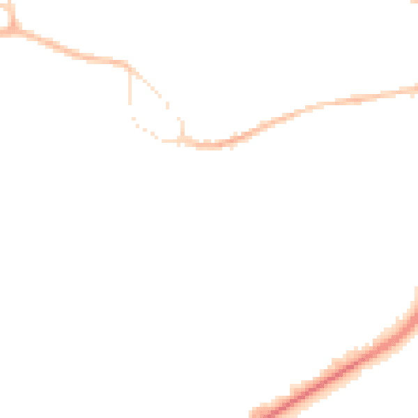Night-time road noise heatmap for GU14 0AU