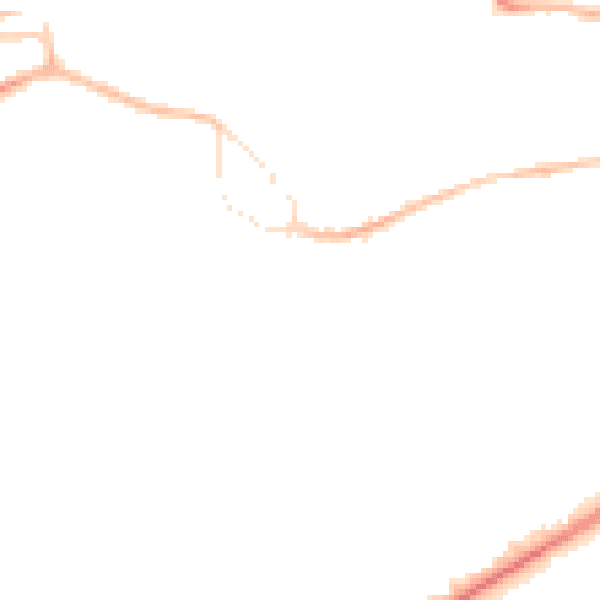 Night-time road noise heatmap for GU14 0AZ