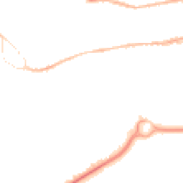 Night-time road noise heatmap for GU14 0BE