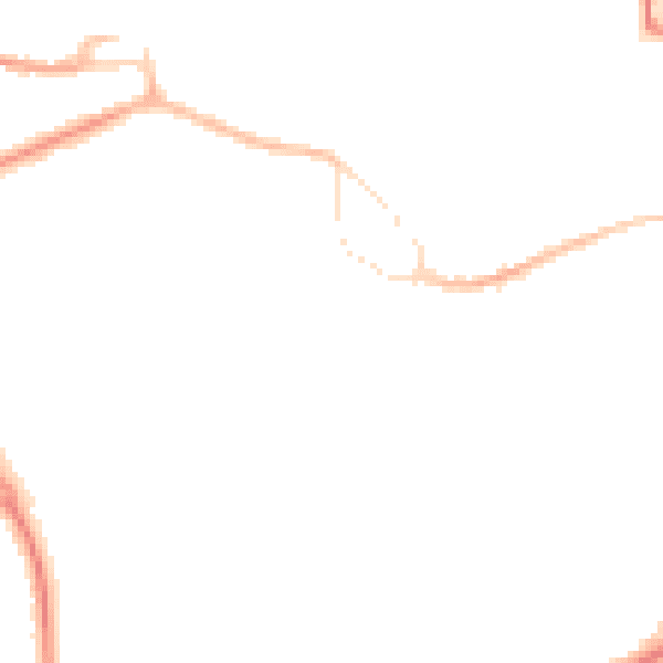 Night-time road noise heatmap for GU14 0DA