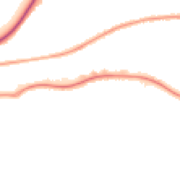 Night-time road noise heatmap for GU14 0QP