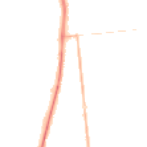 Night-time road noise heatmap for GU14 6RS