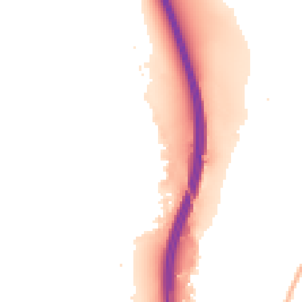 Night-time road noise heatmap for GU14 6TS