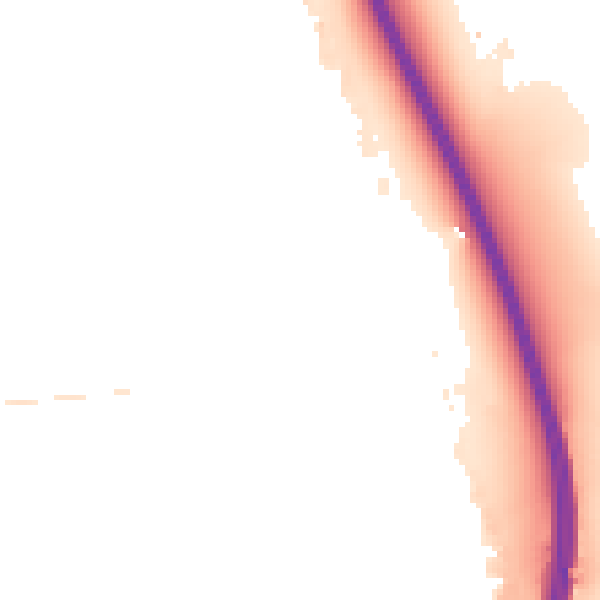 Night-time road noise heatmap for GU14 7DS