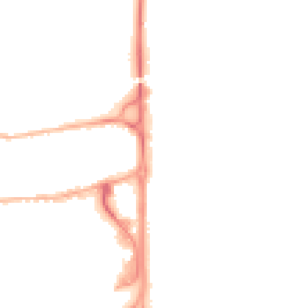 Night-time road noise heatmap for GU14 7GB