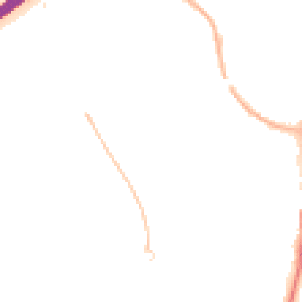 Night-time road noise heatmap for GU14 8EU