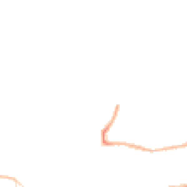 Night-time road noise heatmap for GU14 8PG