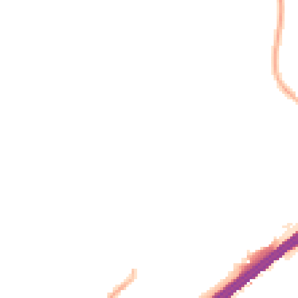 Night-time road noise heatmap for GU14 9DD