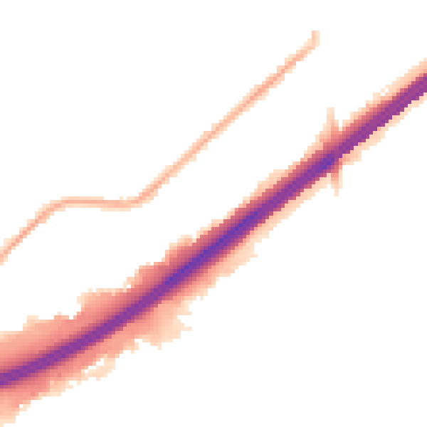 Night-time road noise heatmap for GU14 9HX