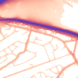 Daytime road noise heatmap for GU18 5AA