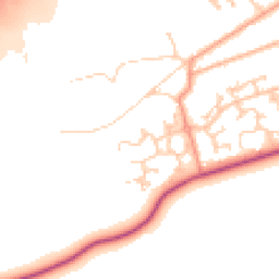 Daytime road noise heatmap for GU18 5LB