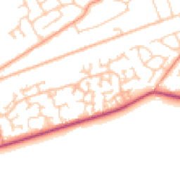 Daytime road noise heatmap for GU18 5QN
