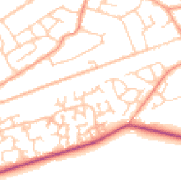 Daytime road noise heatmap for GU18 5QS