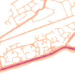 Daytime road noise heatmap for GU18 5QU