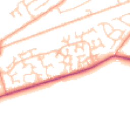 Daytime road noise heatmap for GU18 5QW