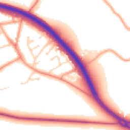 Daytime road noise heatmap for GU18 5QY