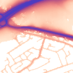 Daytime road noise heatmap for GU18 5RE