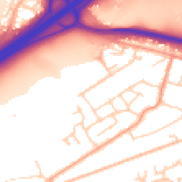 Daytime road noise heatmap for GU18 5RG