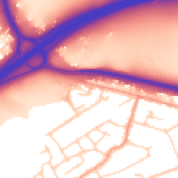 Daytime road noise heatmap for GU18 5RJ
