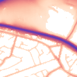 Daytime road noise heatmap for GU18 5RP