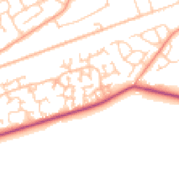 Daytime road noise heatmap for GU18 5YN