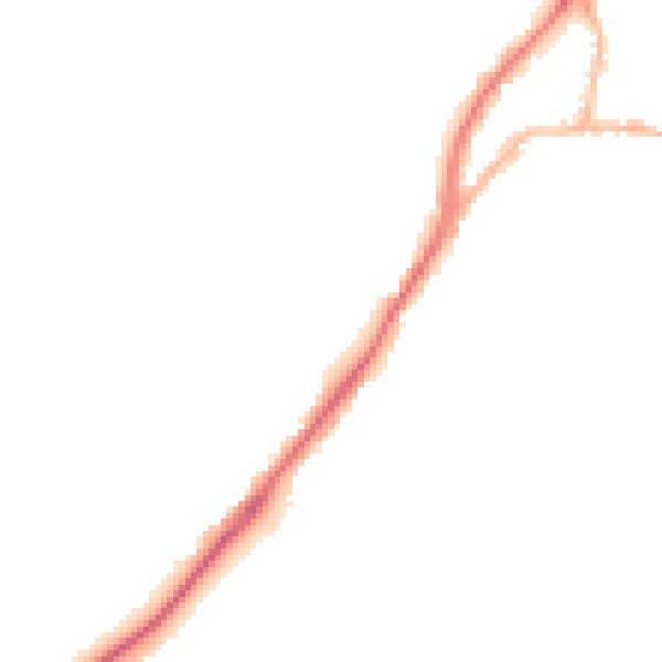 Night-time road noise heatmap for GU19 5DU