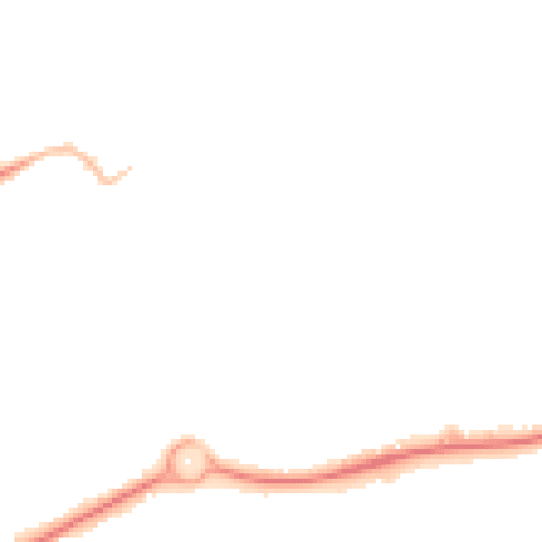 Night-time road noise heatmap for GU21 4SF