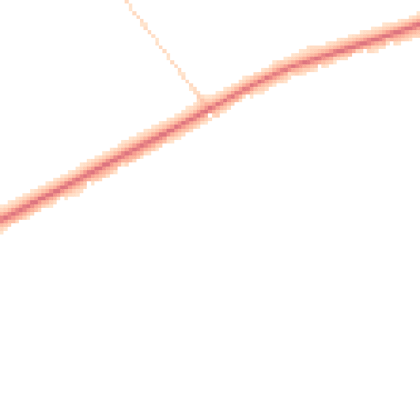 Night-time road noise heatmap for GU21 5PR