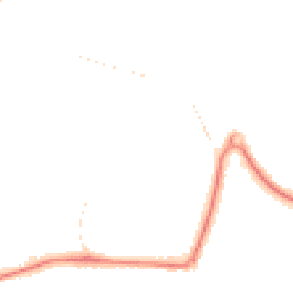 Night-time road noise heatmap for GU21 8AP