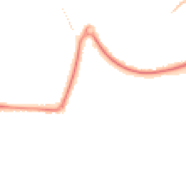 Night-time road noise heatmap for GU21 8SR