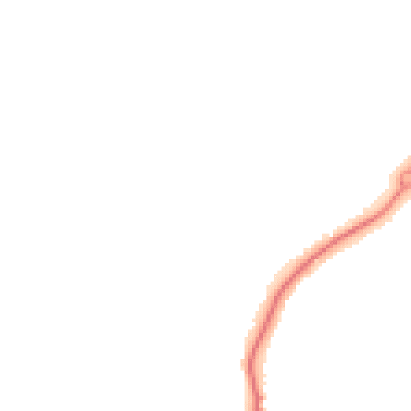 Night-time road noise heatmap for GU22 0DN