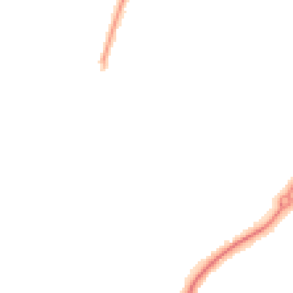 Night-time road noise heatmap for GU22 0EL
