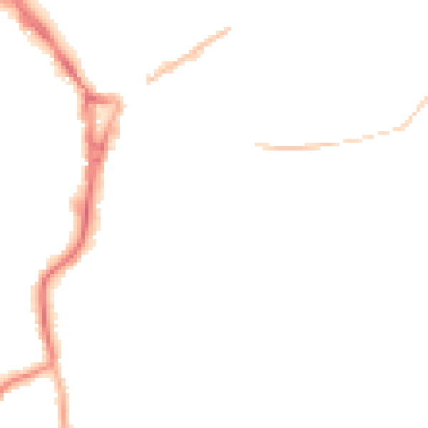 Night-time road noise heatmap for GU22 7LS