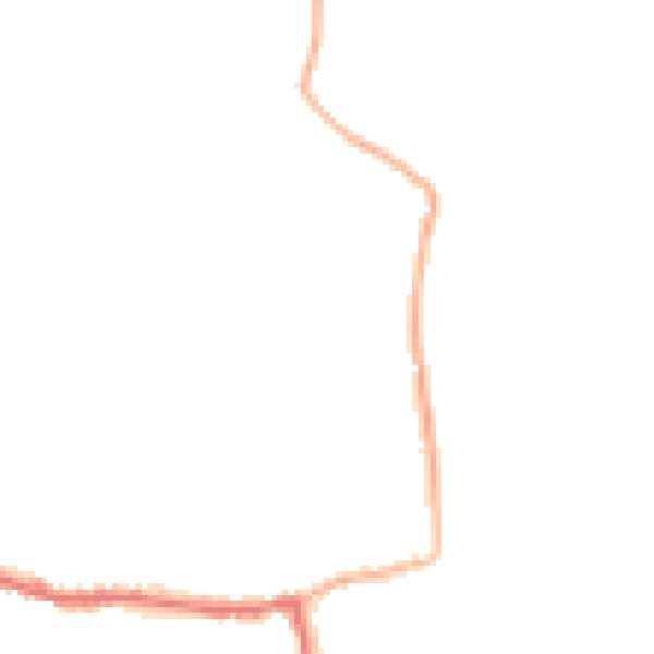 Night-time road noise heatmap for GU22 8JT