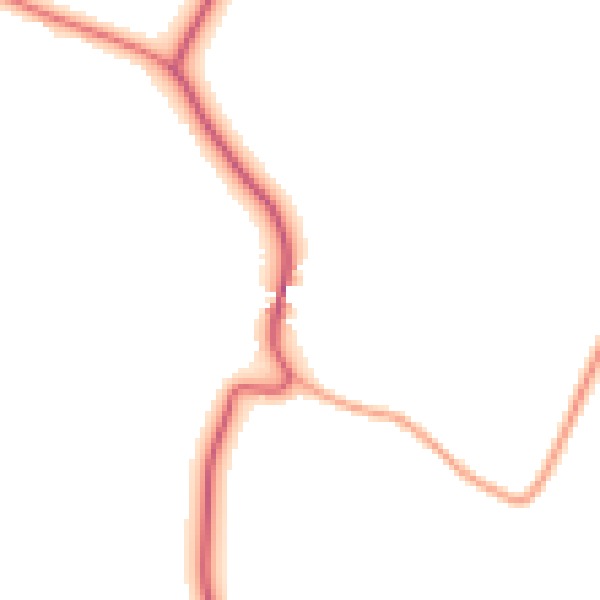 Daytime road noise heatmap for GU22 8XJ