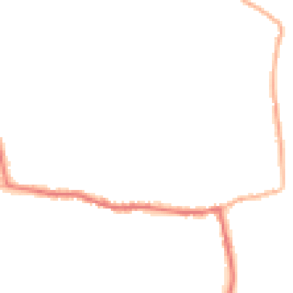 Night-time road noise heatmap for GU22 9HL