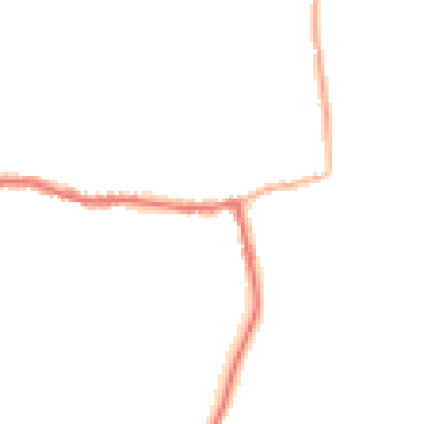Night-time road noise heatmap for GU22 9JN